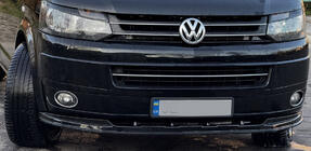 Volkswagen T6 2015–2024 Priekšējā bampera lūpas uzlika 2019-2021 Orion (ABS) foto 3
