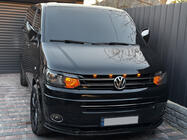 Volkswagen T6 2015–2024 Priekšējā bampera lūpas uzlika 2019-2021 Orion (ABS) foto 4