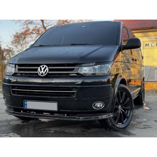 Priekšējā bampera lūpas uzlika 2019-2021 Orion (ABS) Volkswagen T6 2015–2024 foto 2