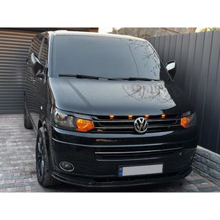 Priekšējā bampera lūpas uzlika 2019-2021 Orion (ABS) Volkswagen T6 2015–2024 foto 4