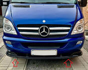 Mercedes Sprinter W906 2006–2018 Priekšējā bampera lūpa 2006-2013 (ABS) foto 2