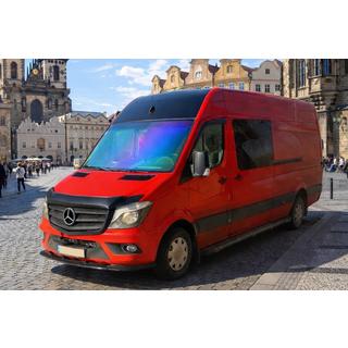 Priekšējā bampera lūpas uzlika 2013-2018 (ABS) Mercedes Sprinter W906 2006–2018 foto 3