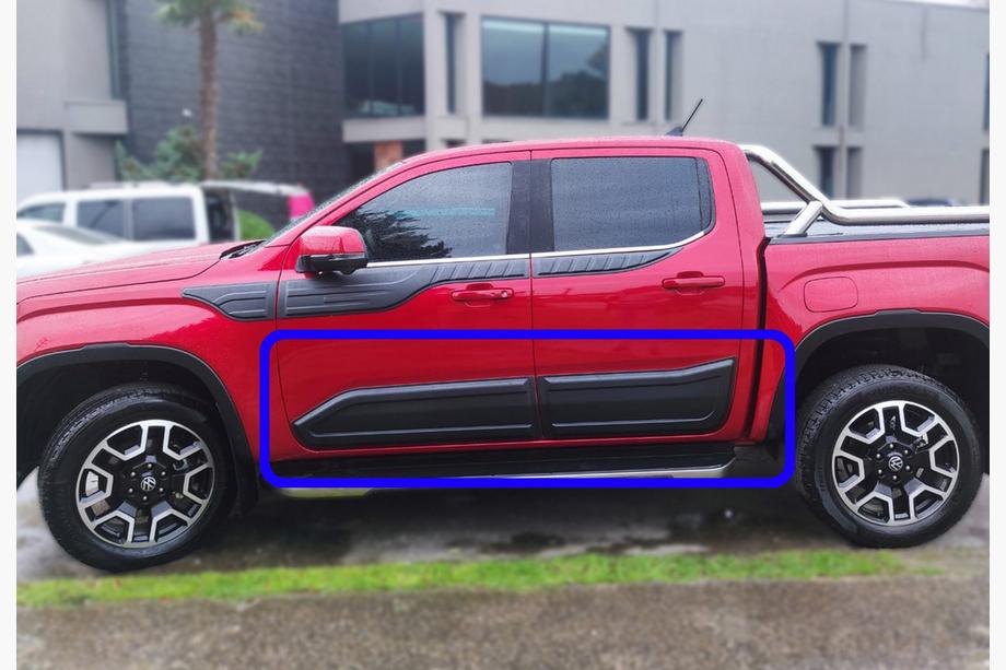 Volkswagen Amarok 2022– Durvju līstes EuroCap (6 gab., ABS) Image