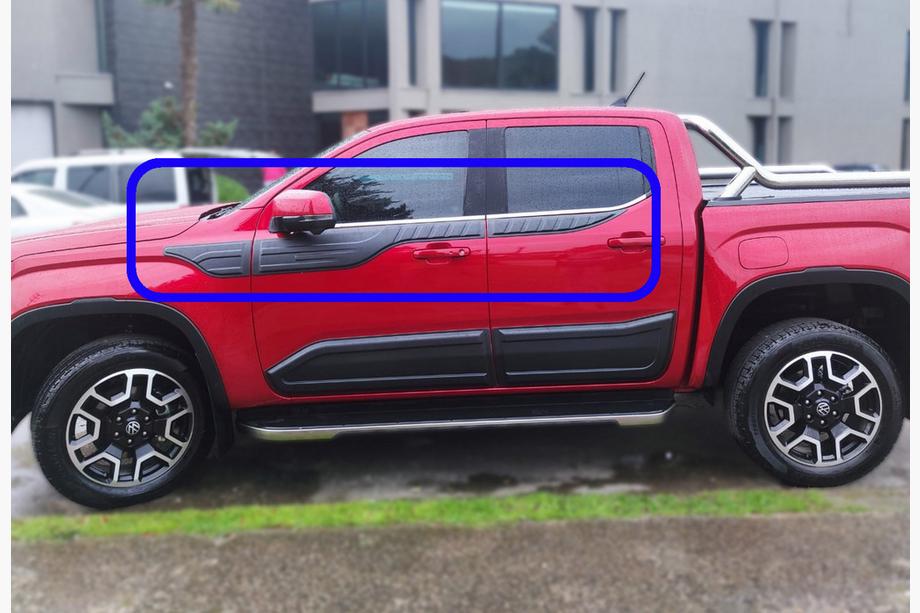 Volkswagen Amarok 2022– Durvju augšējās līstes (6 gab., ABS) Image