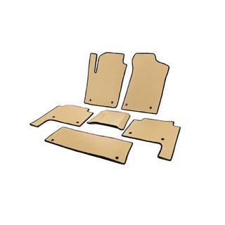 Salona paklāji 3 rindas (EVA, bēši) Nissan Patrol Y62 2010–2024 foto 2