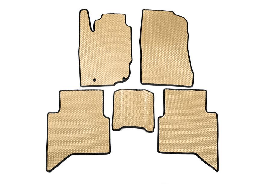 Toyota Hilux 2006–2015 EVA V1 salona paklājiņi (Bēši) Image