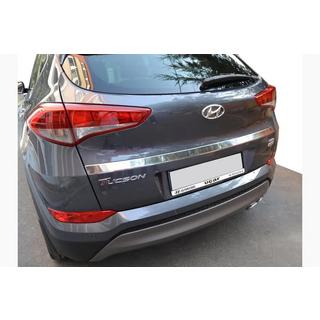 Izpārdošana Apmales līste virs numura zīmes (2015–2018, augšējā, plata, nerūsējošais tērauds) Hyundai Tucson TL 2016–2021 foto 1