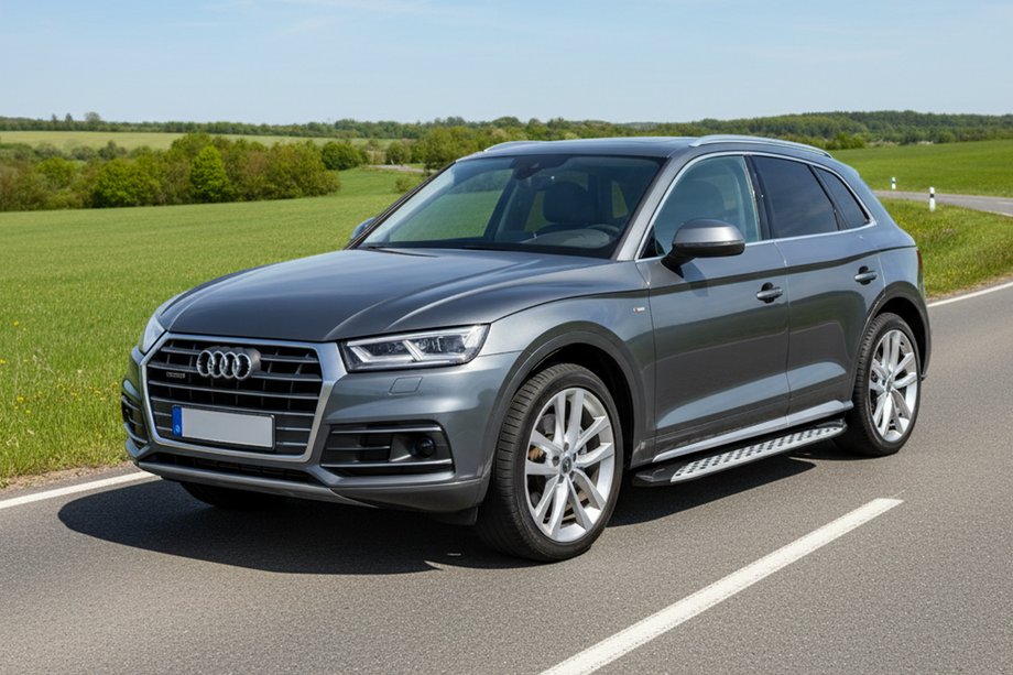 Audi Q5 2017–2025 Sānu sliekšņi Shining V1 (2 gab., alumīnijs) Image