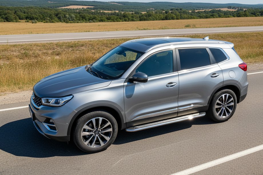 Chery Tiggo 7 2020– Sānu sliekšņi Maydos V2 (2 gab., alumīnijs) Image