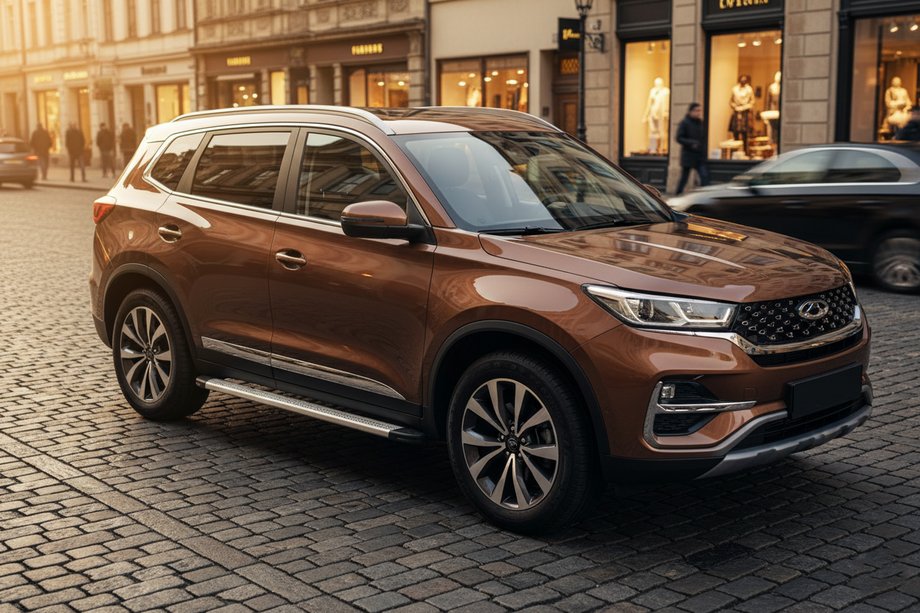 Chery Tiggo 7 2020– Sānu sliekšņi Maya V2 (2 gab., alumīnijs) Image