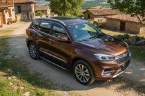 Chery Tiggo 8 2017– Sānu sliekšņi Maya V1 (2 gab., alumīnijs) foto 1