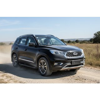 Sānu pakāpieni Bosphorus Black (2 gab., alumīnijs) Chery Tiggo 8 2017– foto 1