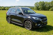 Chery Tiggo 8 2017– Sānu sliekšņi Tayga Black (2 gab., alumīnijs) foto 1