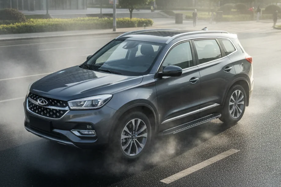 Chery Tiggo 8 2017– Sānu sliekšņi Bosphorus Grey (2 gab., alumīnijs) Image