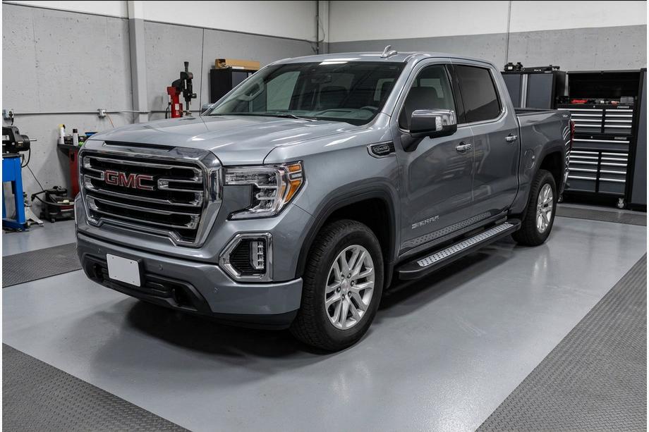GMS Sierra 2019– Sānu sliekšņi New Vision Black (2 gab., alumīnijs) Image