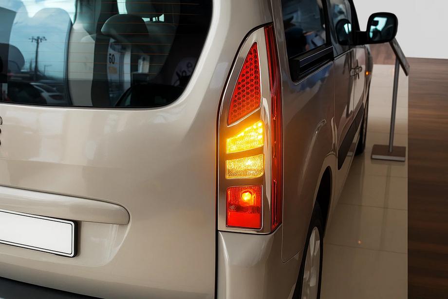 Peugeot Partner Tepee 2008–2018 Aizmugurējo lukturu uzlikas (2 gab., nerūsējošais tērauds) Carmos Image