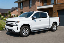 Chevrolet Silverado 2019– Sānu pakāpieni Tayga Grey (2 gab., alumīnijs) foto 1