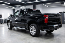 Chevrolet Silverado 2019– Sānu sliekšņi Line (2 gab., alumīnijs) foto 1
