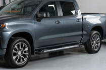 Chevrolet Silverado 2019– Sānu sliekšņi New Vision Black (2 gab., alumīnijs) foto 3