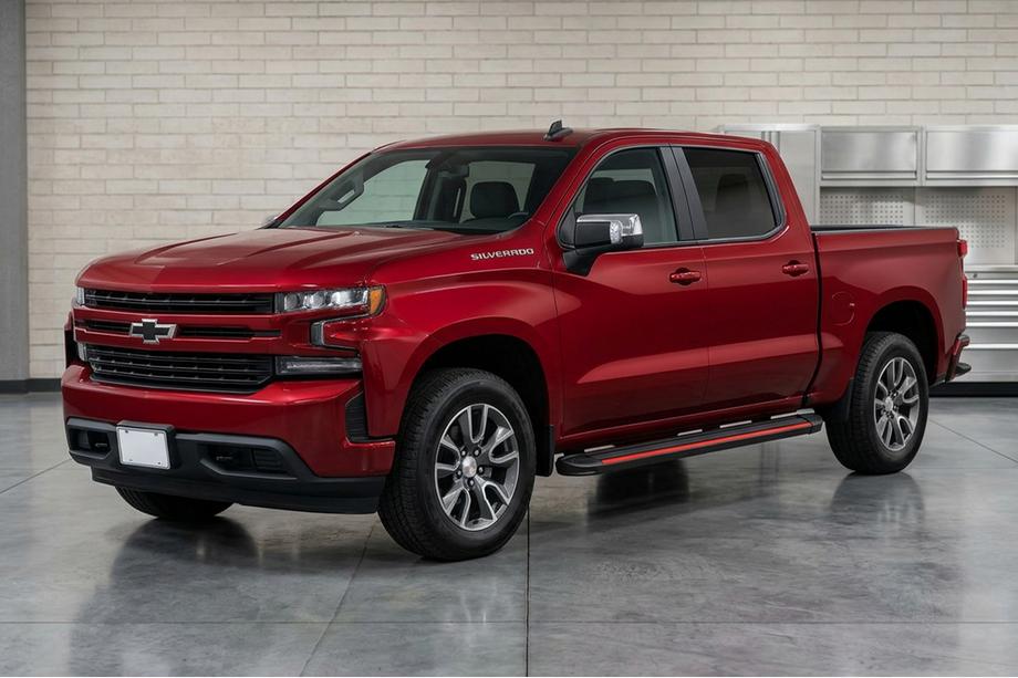 Chevrolet Silverado 2019– Sānu pakāpieni Maya Red (2 gab., alumīnijs) Image