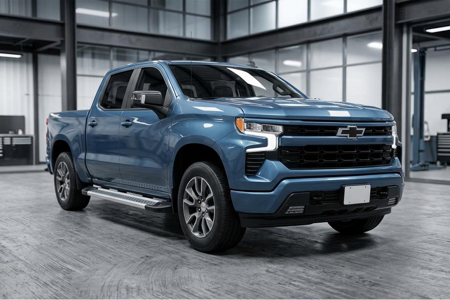 Chevrolet Silverado 2019– Sānu pakāpieni New Vision Grey (2 gab., alumīnijs) Image