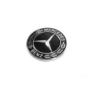 Motora pārsega emblēmas vietas aizbāznis Mercedes (melns, 57 mm) foto 1