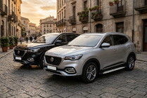 MG HS 2018– Sānu sliekšņi Shining V1 (2 gab., alumīnijs) foto 1