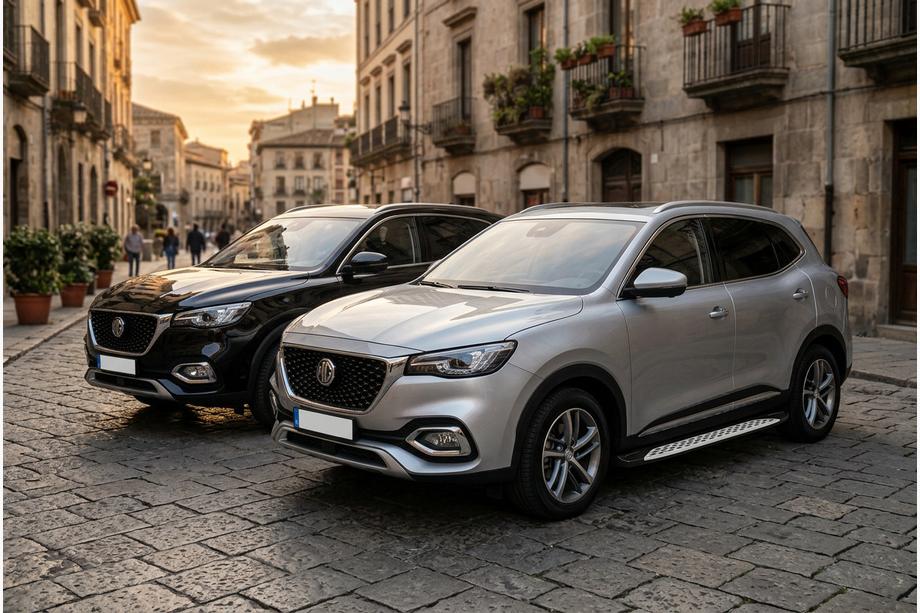 MG HS 2018– Sānu sliekšņi Shining V1 (2 gab., alumīnijs) Image