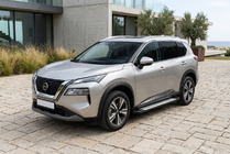 Nissan X-trail T33/Rogue 2022– Sānu pakāpieni Allmond Grey (2 gab., alumīnijs) foto 1