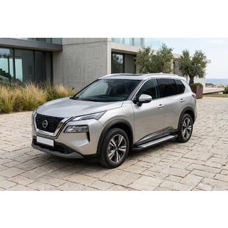 Sānu pakāpieni Allmond Grey (2 gab., alumīnijs) Nissan X-trail T33/Rogue 2022– foto 1