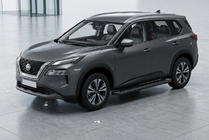 Nissan X-trail T33/Rogue 2022– Sānu sliekšņi Allmond Black (2 gab., alumīnijs) foto 1
