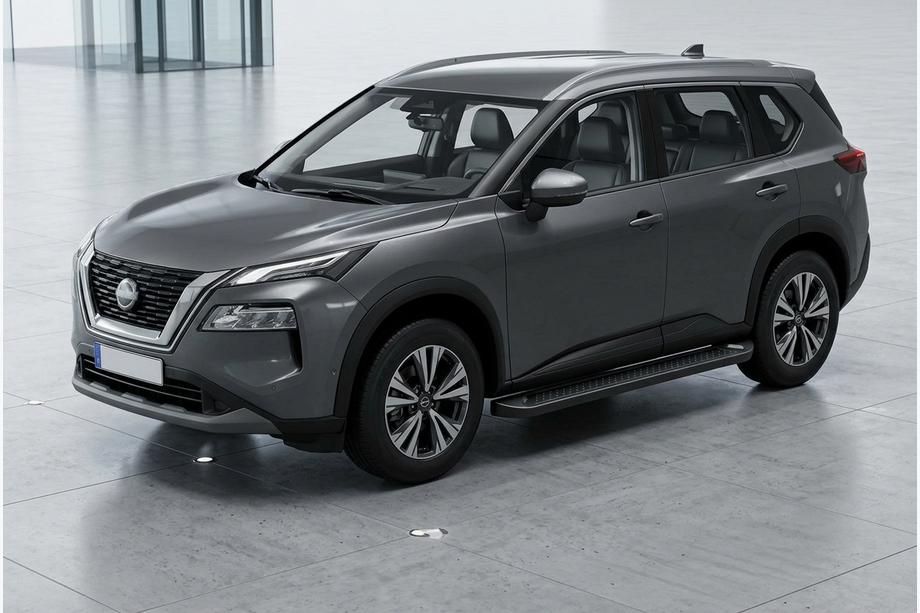 Nissan X-trail T33/Rogue 2022– Sānu sliekšņi Allmond Black (2 gab., alumīnijs) Image