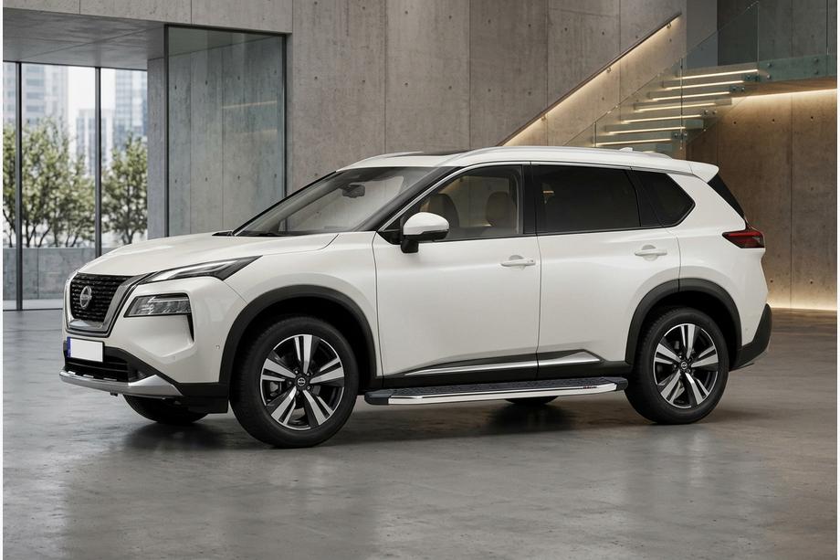 Nissan X-trail T33/Rogue 2022– Sānu pakāpieni BlackLine (2 gab., alumīnijs) Foto 1