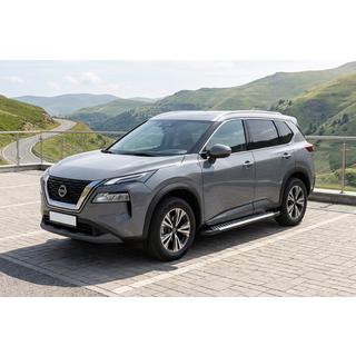 Sānu sliekšņi Line (2 gab., alumīnijs) Nissan X-trail T33/Rogue 2022– foto 1