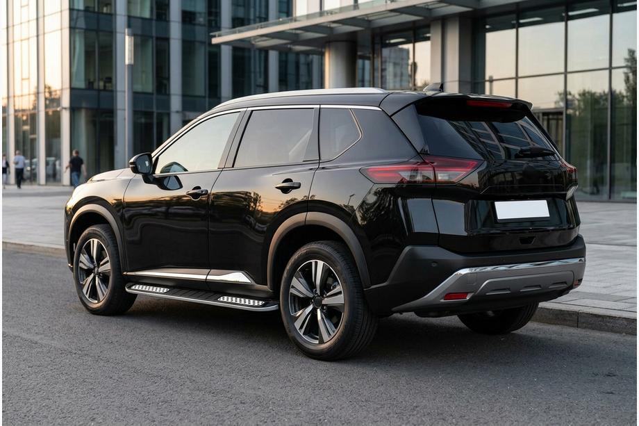 Nissan X-trail T33/Rogue 2022– Sānu pakāpieni Tayga V2 (2 gab., alumīnijs) Image