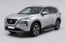 Nissan X-trail T33/Rogue 2022– Sānu sliekšņi Bosphore Grey (2 gab., alumīnijs) foto 1