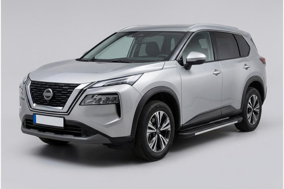 Nissan X-trail T33/Rogue 2022– Sānu sliekšņi Bosphore Grey (2 gab., alumīnijs) Image