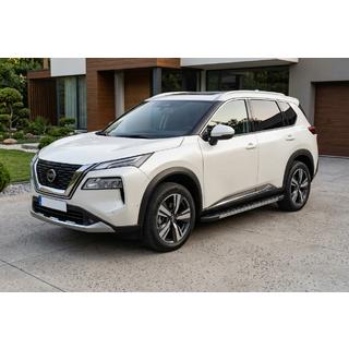 Sānu sliekšņi Duru (2 gab., alumīnijs) Nissan X-trail T33/Rogue 2022– foto 1
