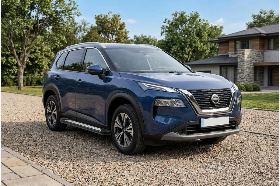 Nissan X-trail T33/Rogue 2022– Sānu pakāpieni Vision New Black (2 gab., alumīnijs) Foto 1
