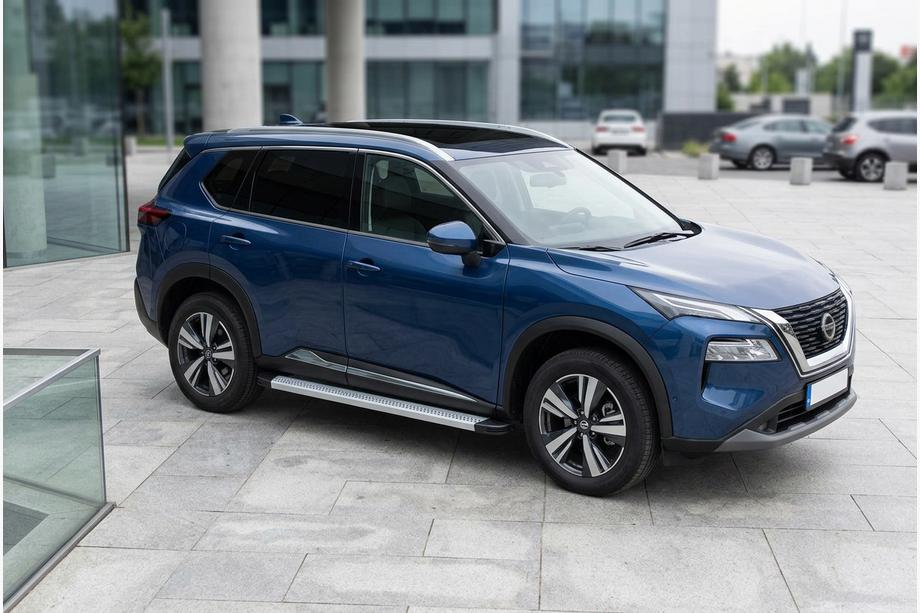 Nissan X-trail T33/Rogue 2022– Sānu pakāpieni Maya V2 (2 gab., alumīnijs) Foto 1