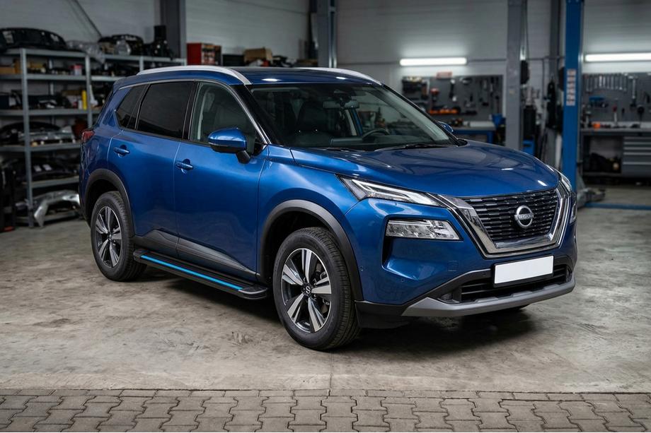 Nissan X-trail T33/Rogue 2022– Sānu pakāpieni Maya Blue (2 gab., alumīnijs) Image
