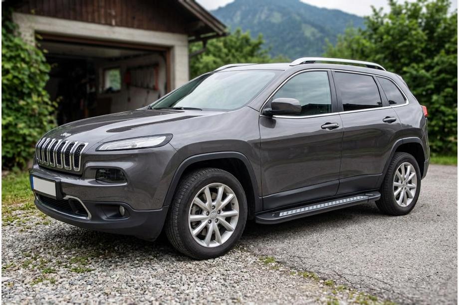 Jeep Cherokee KL 2013– Sānu pakāpieni Vision New Black (2 gab., alumīnijs) Image