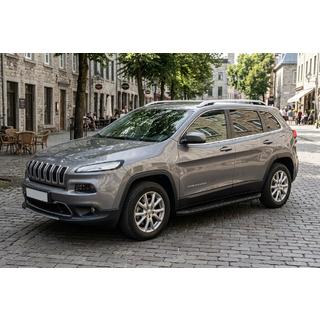 Sānu kāpšļi Tayga Black (2 gab., alumīnijs) Jeep Cherokee KL 2013– foto 1