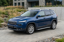 Jeep Cherokee KL 2013– Sānu sliekšņi Shining V1 (2 gab., alumīnijs) foto 1