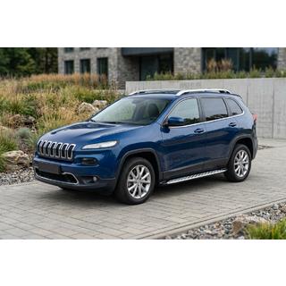 Sānu sliekšņi Shining V1 (2 gab., alumīnijs) Jeep Cherokee KL 2013– foto 1