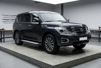 Nissan Armada 2016–2024 Sānu pakāpieni Allmond Grey (2 gab., alumīnijs) foto 1