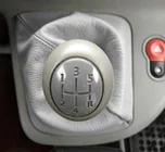 Renault Kangoo 2008–2020 Pārnesumu pārslēga manšete (āda) (pelēka) foto 4