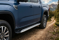 Volkswagen Amarok 2022– Sānu sliekšņi Shining V1 (2 gab., alumīnijs) foto 1