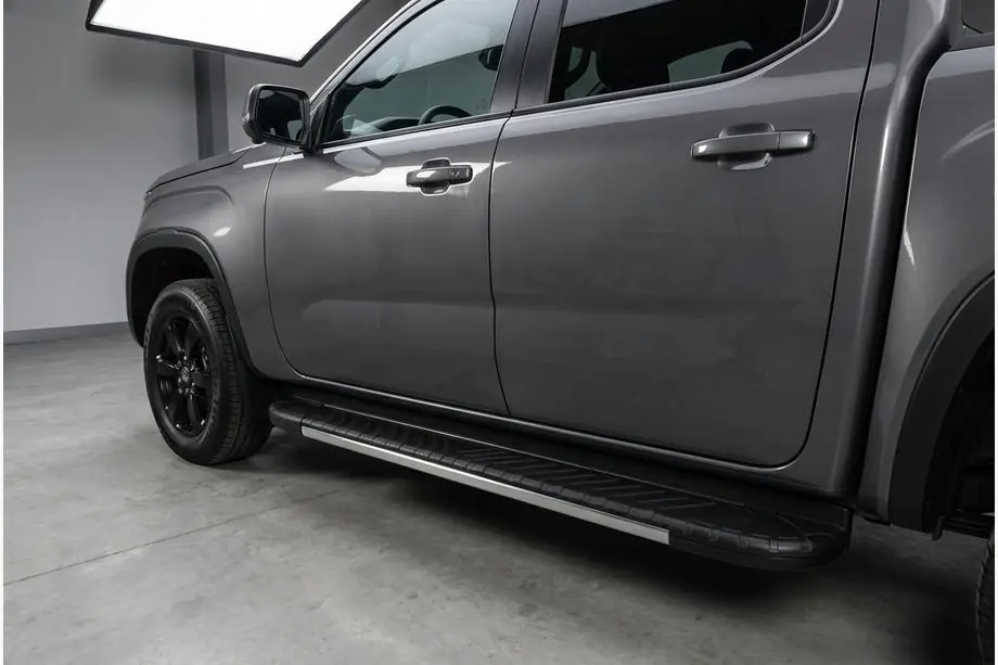 Volkswagen Amarok 2022– Sānu sliekšņi Bosphore Grey (2 gab., alumīnijs) Image