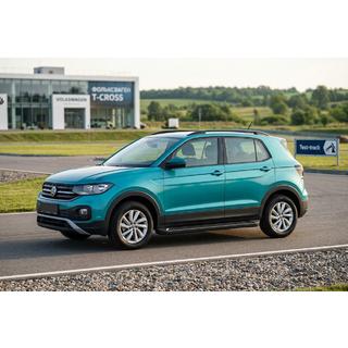Sānu sliekšņi Allmond Black (2 gab., alumīnijs) Volkswagen T-Cross 2019– foto 1